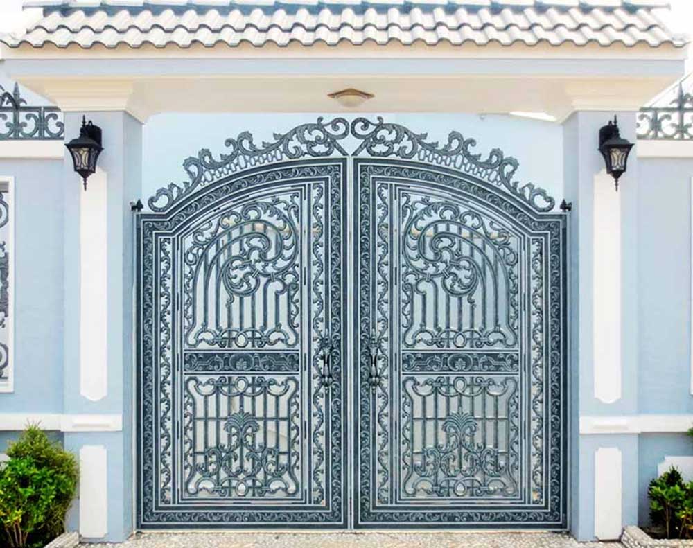 Thi công cổng sắt mỹ thuật đẹp giá rẻ tại Quận 9