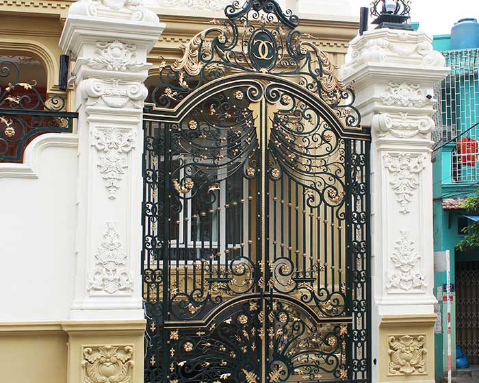 Thi công cổng sắt mỹ thuật đẹp giá rẻ tại Quận Phú Nhuận