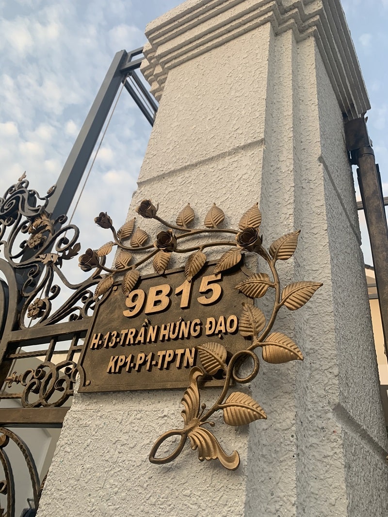 Trang trí - Bảng số nhà 9B15