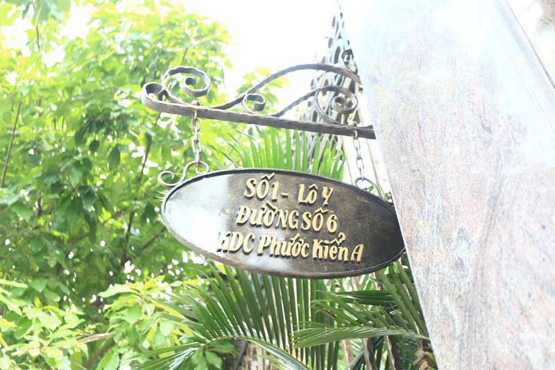 Trang trí - Biển số nhà mẫu 10