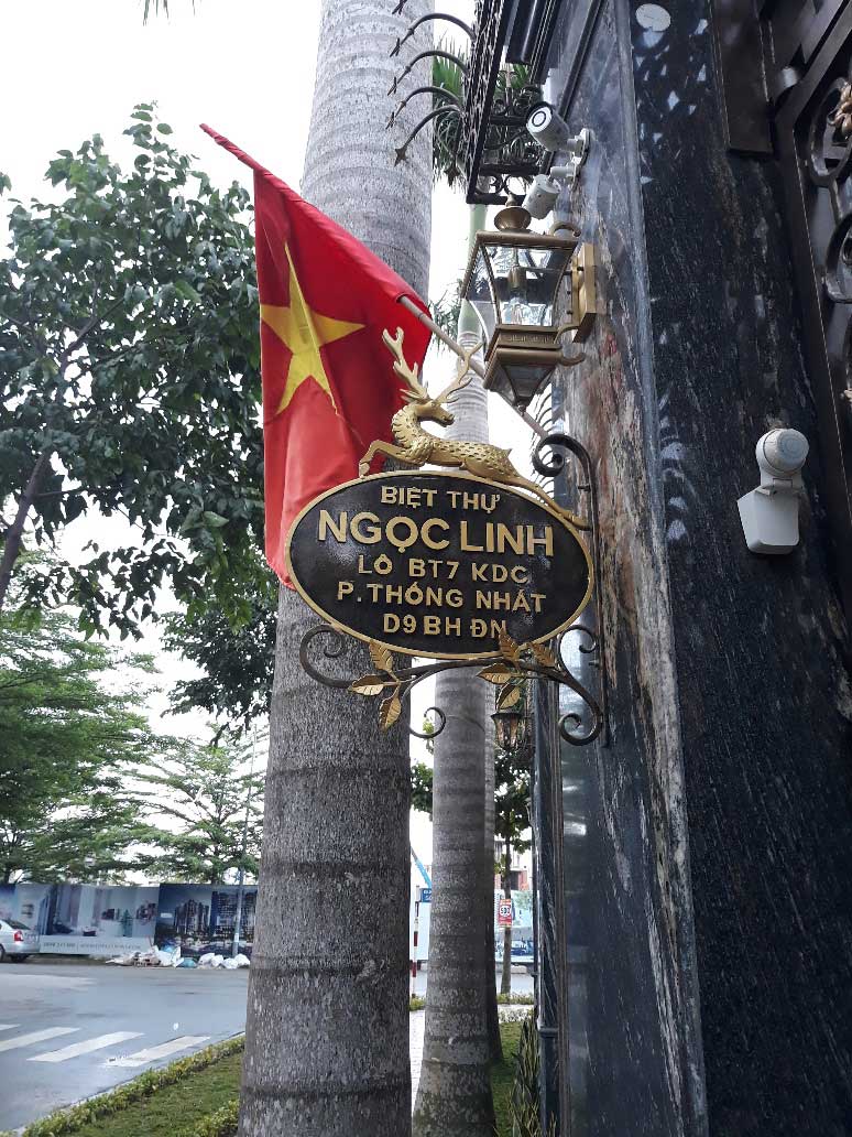 Trang trí - Biển số nhà mẫu 7